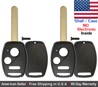 2x New Replacement Keyless Key Fob For Honda & Acura - Shell / Case ...