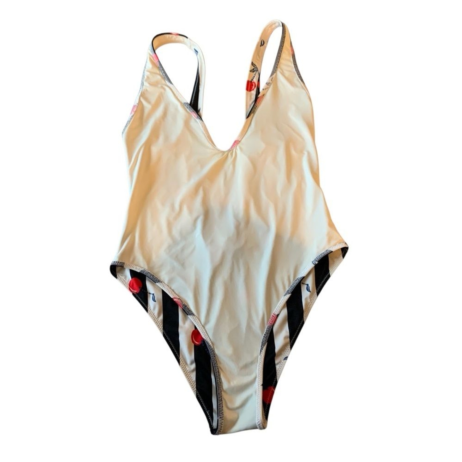 SOLID & STRIPED Cherry Print One-Piece Swimsuit V… - image 10