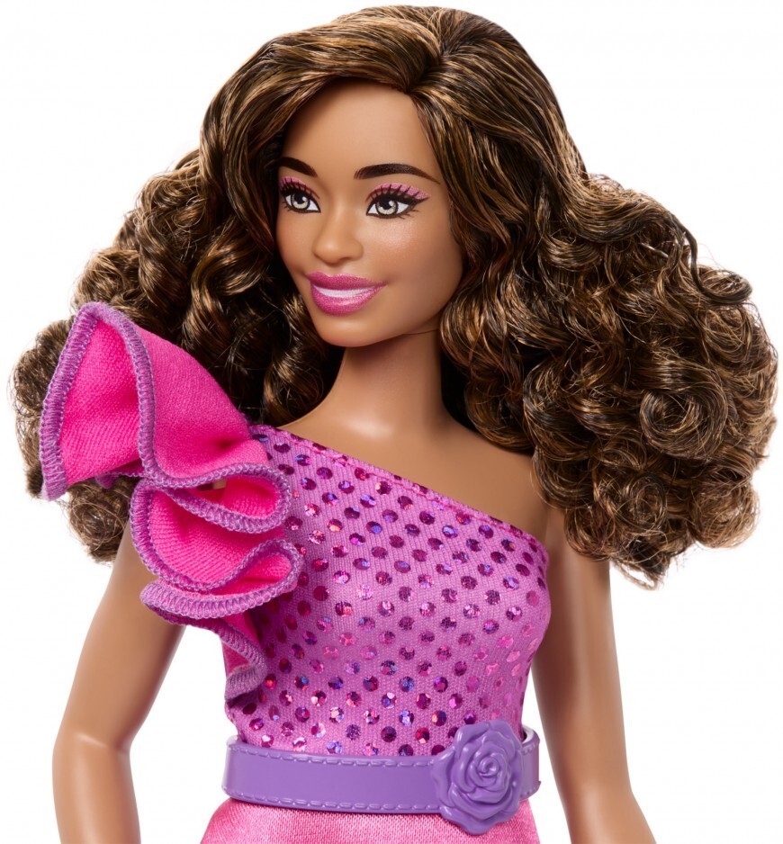 NEW Barbie Fashionistas Doll With Curvy Body Sparkle Dress 65th Anniversary  | eBay