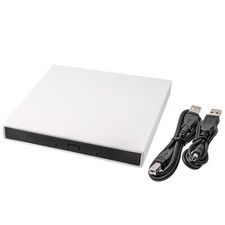 USB CD ROM Laufwerk extern weiß Slim Noteboo...