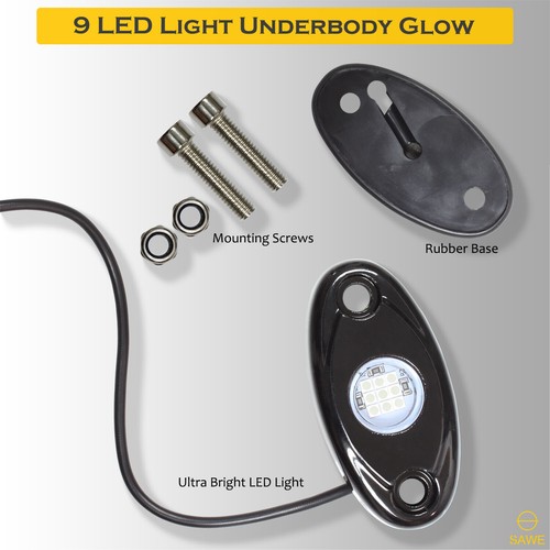 8 x Red LED Rock Light Pods Lights For JEEP Off Road Truck ATV Under Body Wheel - Bild 7 von 8