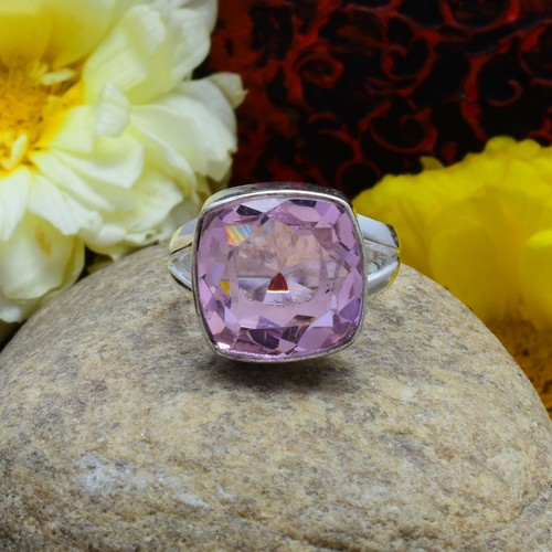Pendentif Cœur En Kunzite Rose Et Cuivre – Fait Main, Pierre Naturelle, Cadeau Personnalisable