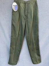 Vintage Wrangler Riata Women's 6 X 32 Pleated Pants Green NWT