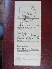 (X1404) Feldpost 312 v. 19.6.41, Einlieferungsschein FP-Nr. 19463 E
