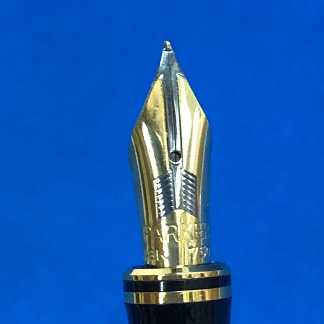 Parker Fountain Pen DUOFOLD 18K 750 Ink Vintage Retro | eBay