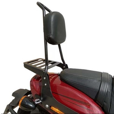 Rear Seat Spaan Black with Luggage Rack VictoryGunner/High Ball/Kingspin/Vegas