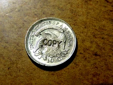 1828 Silver 10 Cent Replica Looks Scarily Unbelievably Genuine D13