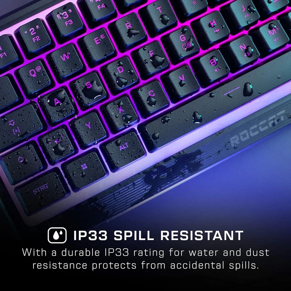 Roccat Magma Mini - 60% RGB Gaming Keyboard with 5 Programmable Lighting Zones,  - Image 2 of 4