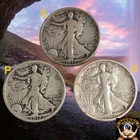 1917 PDS Walking Liberty Half Dollars, 50c Reverse Mint Marks 🔥From Storage🔥