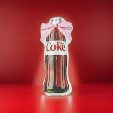 DIET COKE BOTTLE Novelty 19’ Plush Throw Pillow White NWT-TARGET COLLAB SOLD OUT