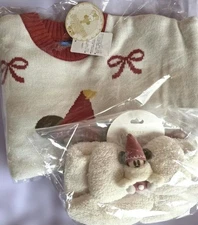 Tokyo Disney Christmas 2025 Lil Ring Ring Knit Sweater Scarf 2 Item Set Japan