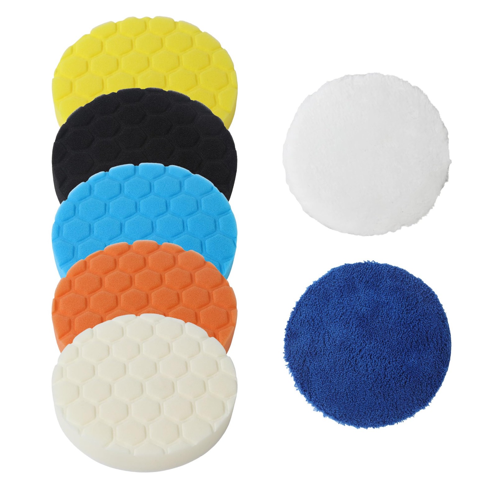 Polierpads 150mm alvéolées pour effacer les rayures de voiture