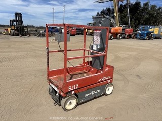 2018 Skyjack SJ12 12' Electric Vertical Mast Lift Personnel Man Aerial bidadoo