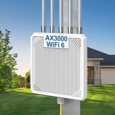 AX3000 WiFi 6 Outdoor Extender Long Range, IP67 Waterproof Wireless Access Po...
