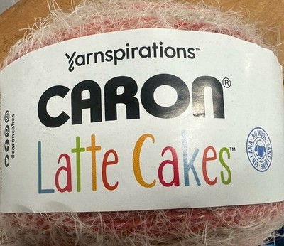 Yarnspirations Caron Latte Cakes Yarn Red Macaron  Bulky (5) 530 yards, NEW