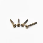 4pcs Brass Slotted Screws Bolts Antique Patina Wood Screws 2x16 DIN96