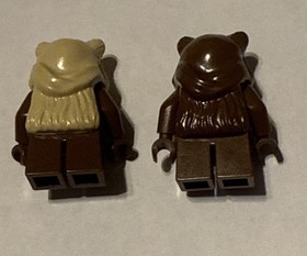 LEGO Star Wars Ewok Wicket sw0050 and Paploo sw0067 Minifigures (7139)