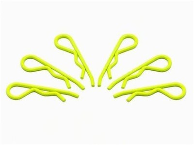 ARROWMAX body clip 1/8 fluorescent yellow (6) / AM103118