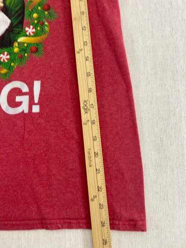 T-shirt film elfo uomo XL rosso Sanntaaa OMG grafica maglione manica corta - Foto 10 di 10