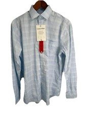 Calvin Klein Men s Dress Shirt sz M Button Down Stretch Wrinkle Free NEW G344