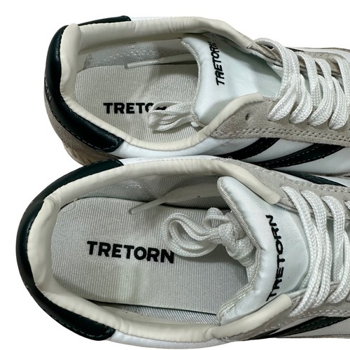 Tretron Women's Sneakers Beige Green Leather Athletic Rawlins Streetwear Size 6M - Picture 2 of 9
