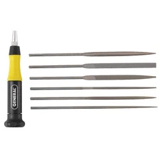 GENERAL TOOLS 707476 Needle File Set,Swiss,6 Pieces PK 6