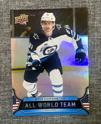 Upper Deck Kyle Connor All-World Team Insert Winnipeg Jets NHL Trading Card