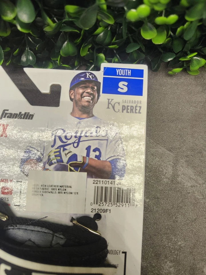 NUEVO Guantes de Bateo Franklin Freeflex Juveniles Pequeños Blanco Gris Negro Foto 3 de 4