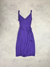 Valentino Roma Rare Viscose Vintage Belted Purple Dress Women’s Size 42