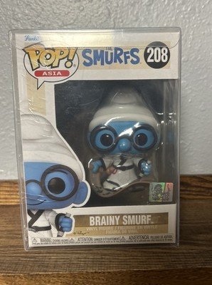 Funko Pop! Asia Smurfs - Brainy Smurf in pop protector #208