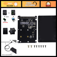 Mini PCI-E to 2.5" IDE 44Pin Enclosure Adapter for SSD - Black, Notebook  Deskt