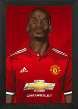 hala manchester united Framed Wall Art Poster Canvas Print Picture