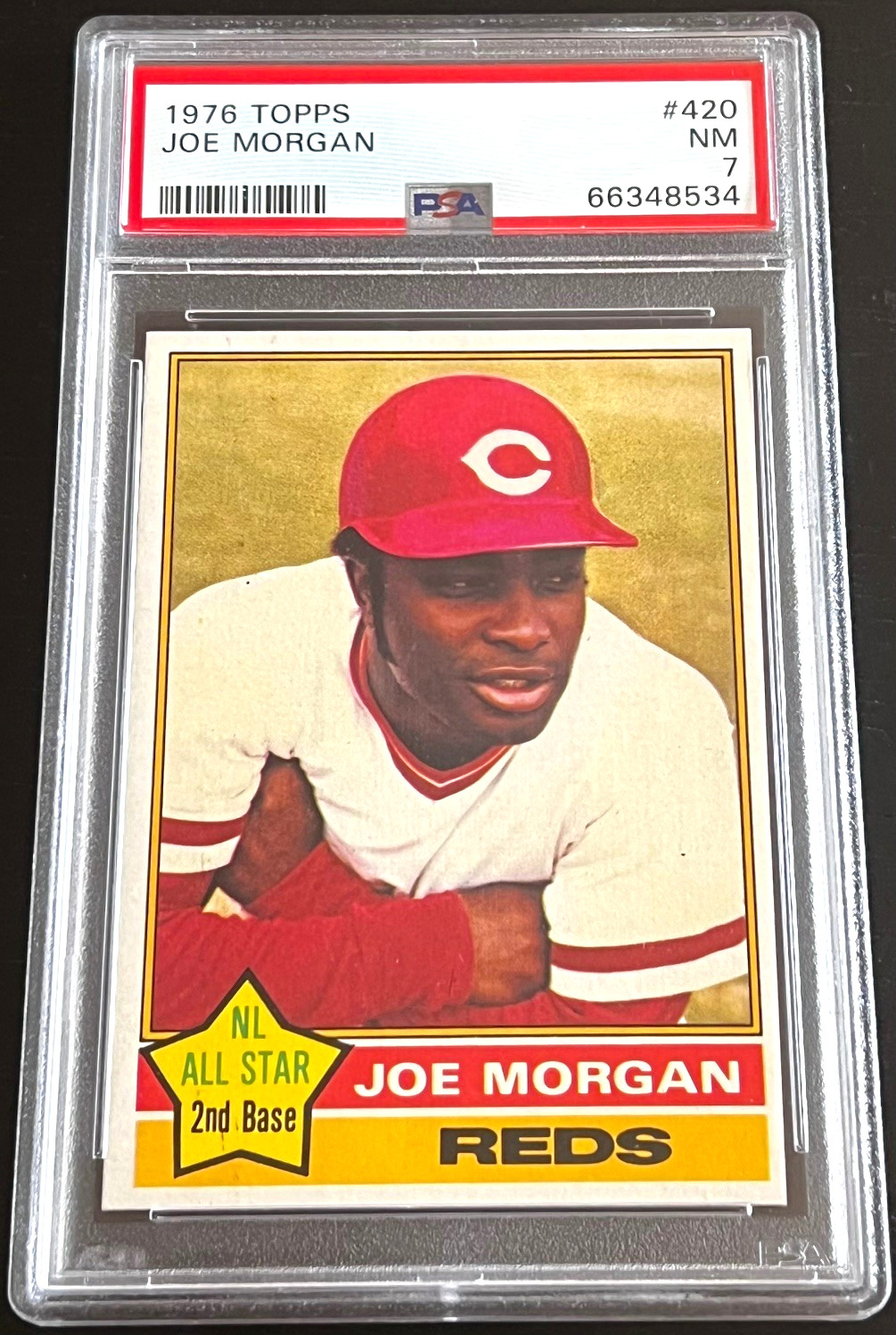 1976 TOPPS #420 JOE MORGAN PSA 7 CENTERED - WE COMBINE SHIPPING
