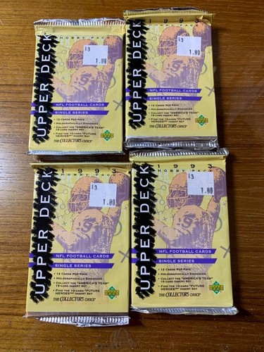 1993 Upper Deck Football Wax Pack(4) Unopened SKU#36443