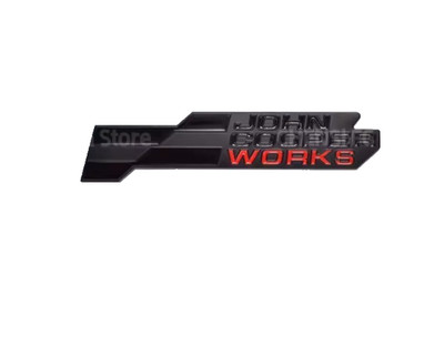 F54 MINI Cooper S New JCW John Cooper Works Red Large grill Badge 12.5cm Black
