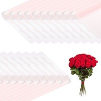 Blumenverpackungspapier 20 Blatt, Wasserd., Rosa, FüR Floristik/Hochzeit