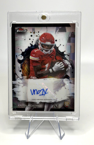 2024 Topps Finest XAVIER WORTHY RFA-XW RC AUTO  White