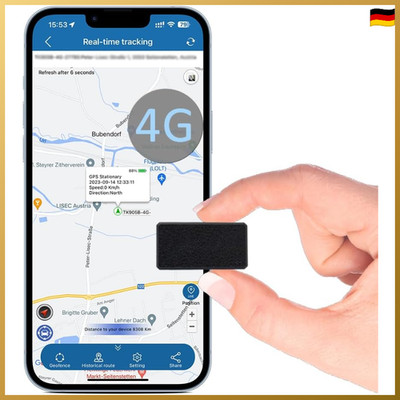 GPS Mini Tracker 4G Aufladbar Echtzeit Ortungsgerät für Kind Koffer Auto