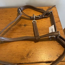 Horze Warren Soft Leather Halter - Light Brown HORSE NEW!