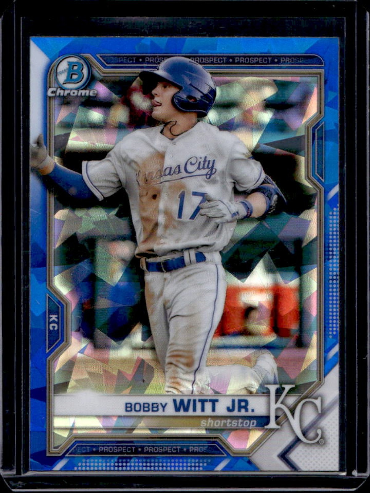 2021 Bowman Sapphire Bobby Witt Jr. Chrome #BCP-1 Royals