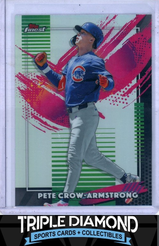 2026 Topps Finest Pete Crow-Armstrong Rare Refractor Cubs E196