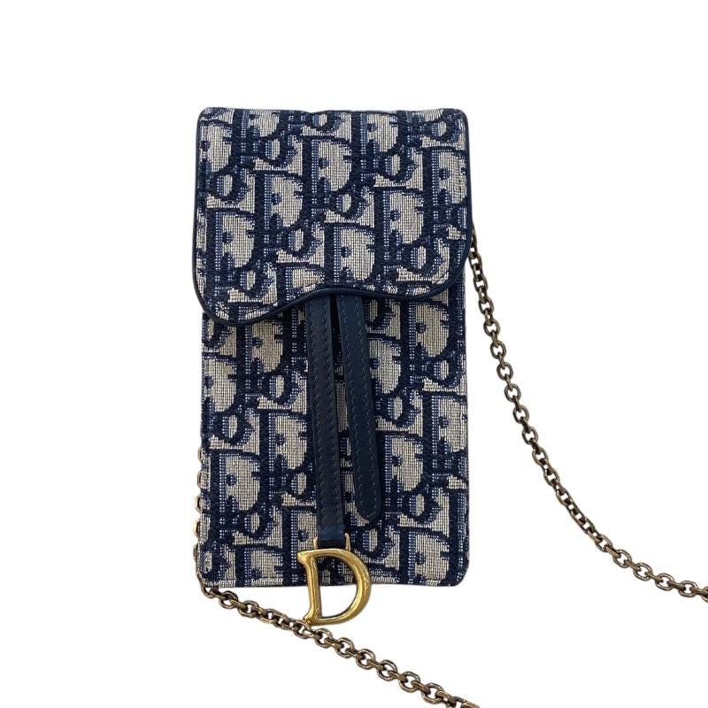 Dior Jacquard Phone Chain Crossbody Bag Style #2850