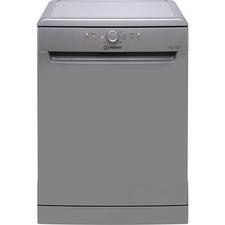 Image of Indesit D2FHK26SUK Freestanding Full Size Dishwasher Silver 14 Place Setting NEW