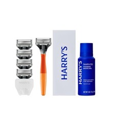 Harry'S Original Shaving Kit for Men - Razor Handle, 5 Razor Blade Refills, Foam