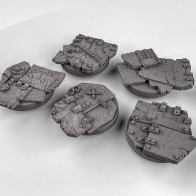 Cyberpunk/SciFi Base   Resin-Base für Wargaming oder Pen und Paper