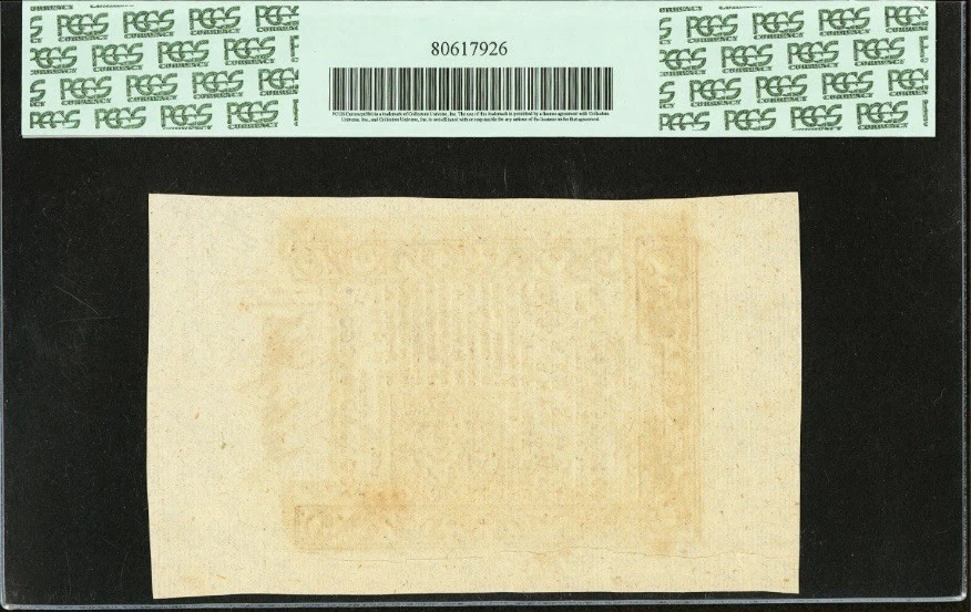 1786 RHODE ISLAND American Revolution Colonial Currency Bank Note RI-292 PCGS 65 - Image 2 of 4