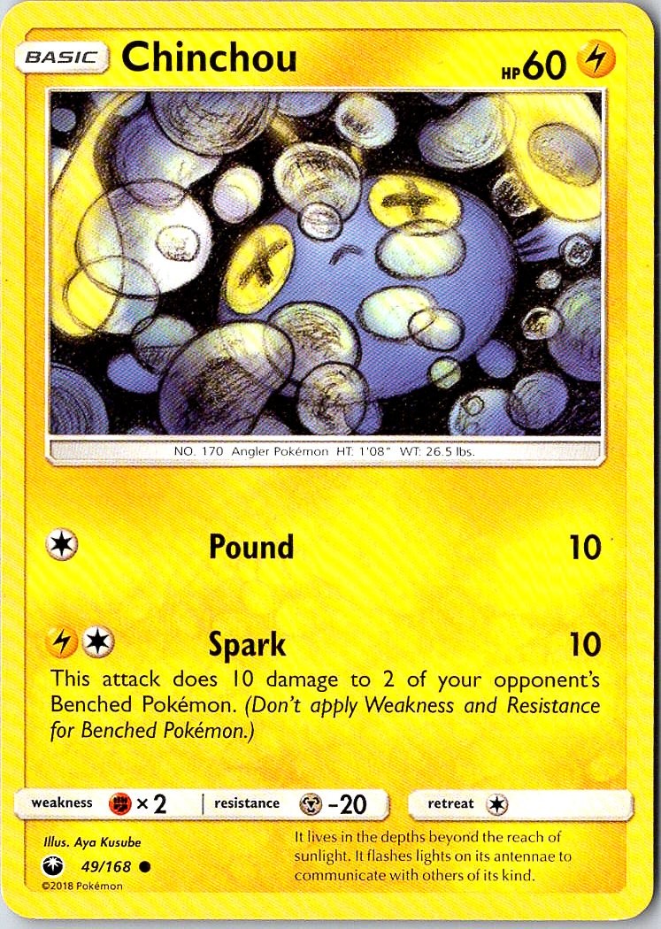 Chinchou Pokemon Celestial Storm 49/168 MP