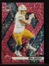 football card 2025 Panini Mosaic Will Dissly Chargers Pink Mosaic Prizm #114 /20