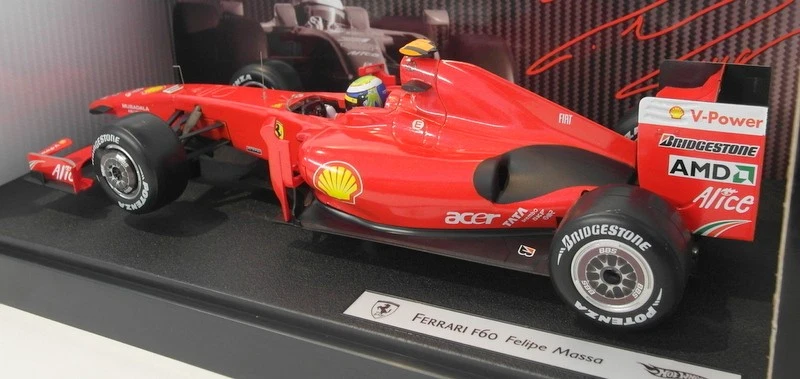 Hot Wheels 1/18 Scale diecast - P9966 Ferrari F60 2009 Fillipe Massa #3 - Image 3 of 4