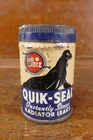 Vintage WHIZ Quik-Seal Radiator Engine Leak Metal Oil Can Gas Sign - Empty